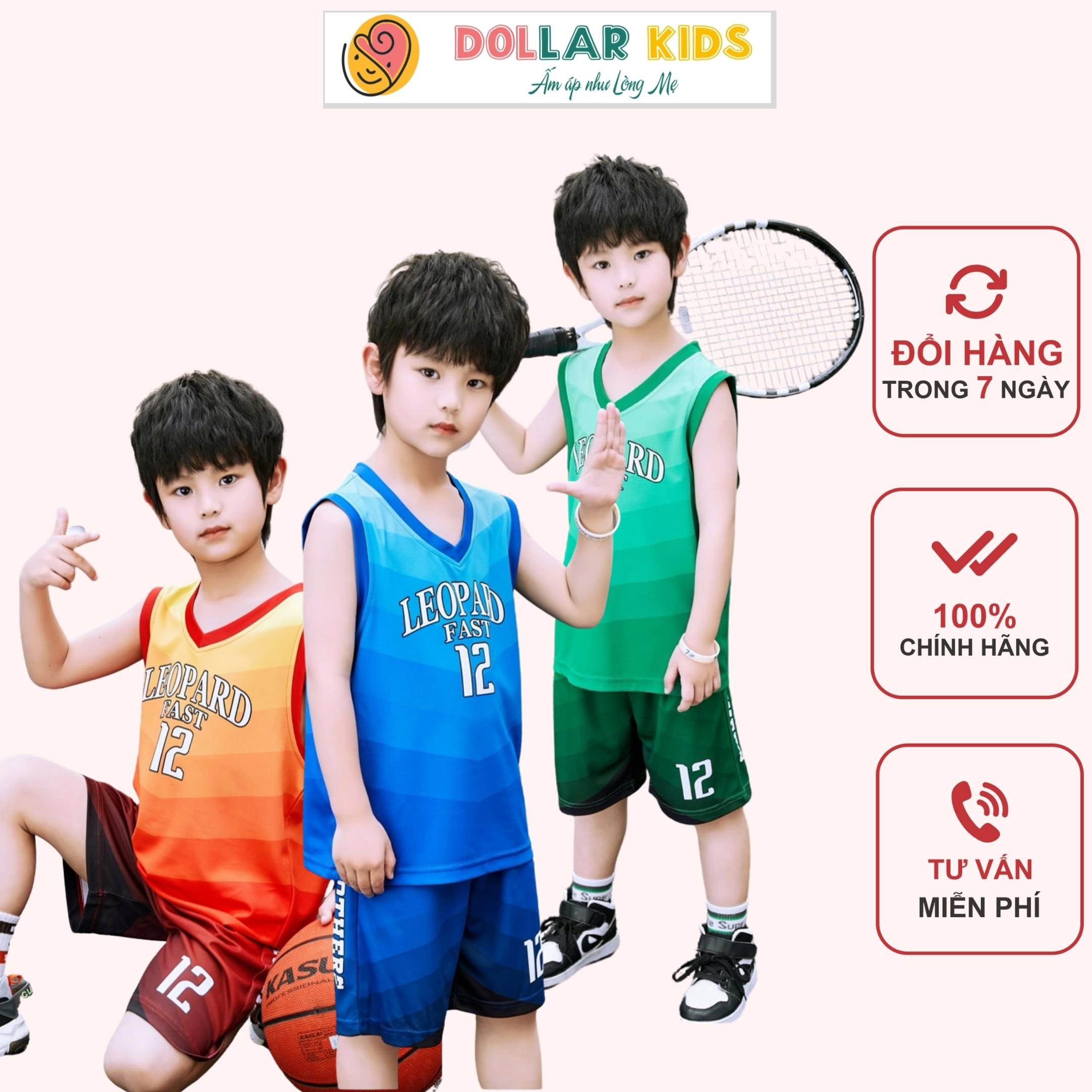 Set đồ ba lỗ dollarkids cho bé trai từ 10kg đến size đại