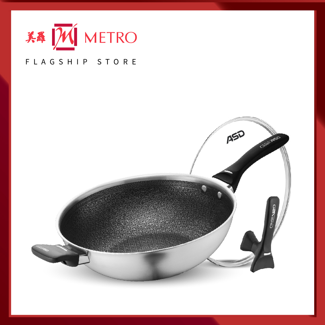 METRO EXCLUSIVE] Corelle DuraNano 28cm IH Wokpan with Lid