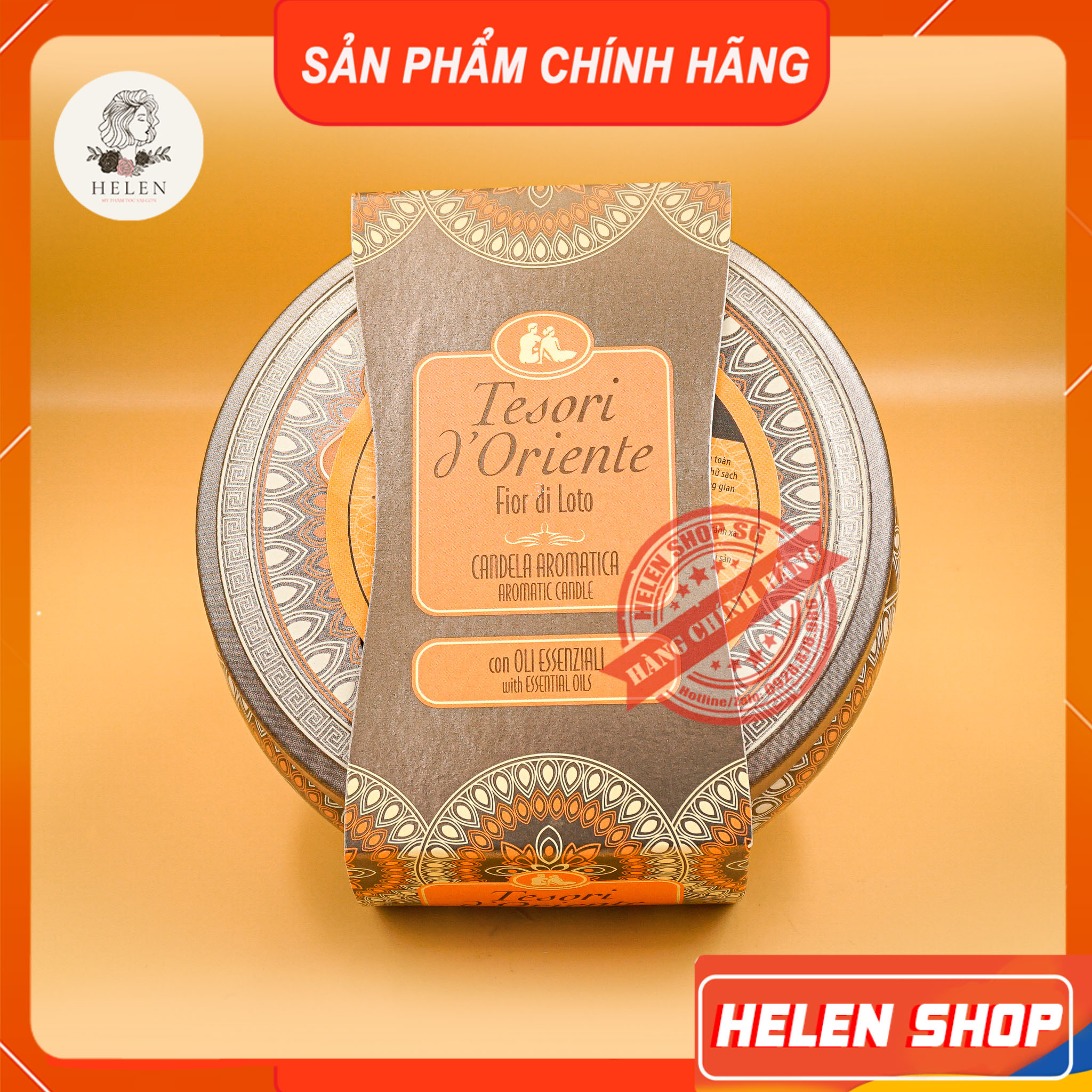 Nến thơm tesori d' oriente hoa sen 200g