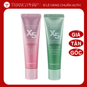 Kem Dưỡng Trẻ Hoá Da Skinpastel Premium Retinol X5 Elastin Cream / Premium Peptide X5 Nourishing Cream 30ml phục hồi dưỡng trắng da