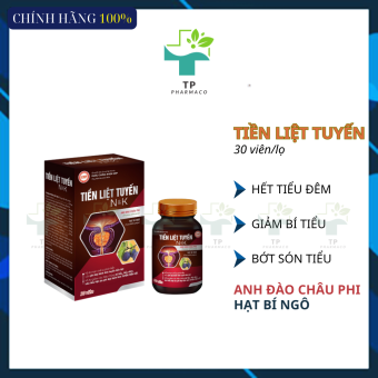 TIỀN LIỆT TUYẾN N&K_Hết tiểu đêm, giảm bí tiểu, bớt són tiểu_30 viên/lọ