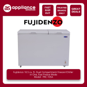 Fujidenzo Dual Compartment Freezer/Chiller, Fast Freeze Mode (FRC