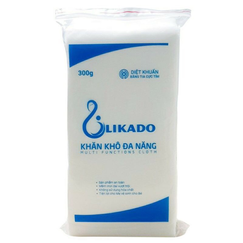 VOUCHER ĐẾN 20% Khăn giấy khô đa năng LIKADO 300g  khăn vải khô đa năng cao cấp an toàn cho bé