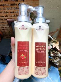 Combo dầu gội xả chống rụng phục hồi WELLMATE 500ml