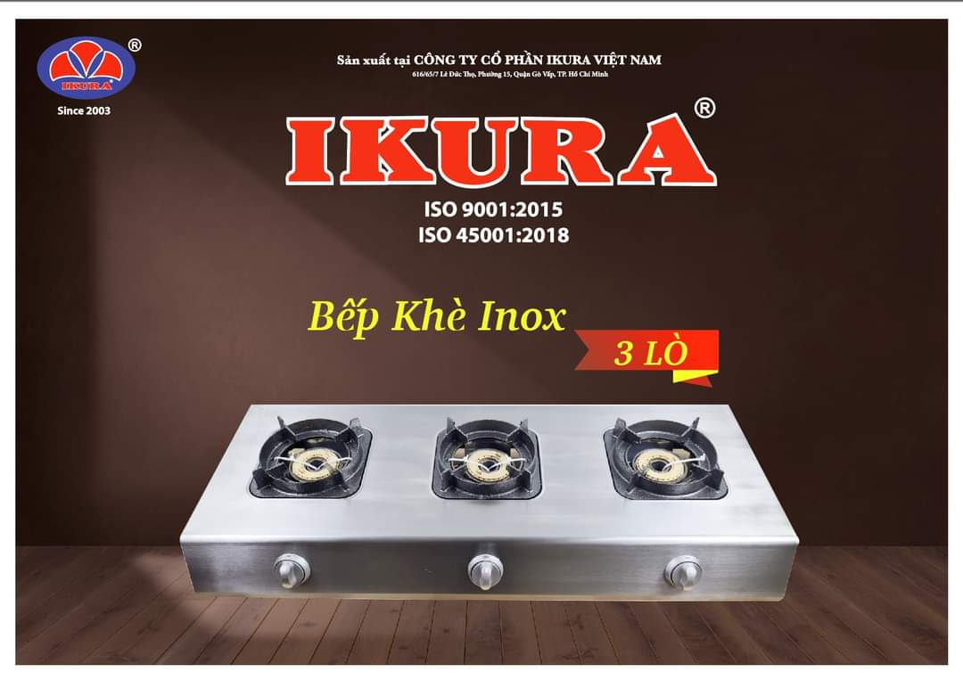 Bếp Ga 3 Lò IKURA - Bếp 3 Lò IKURA