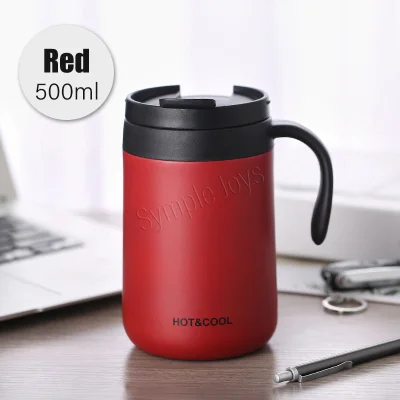 Stainless Steel Thermal Coffee Mug Bubble Tea Cup Vacuum Insulated Travel Mug (5)