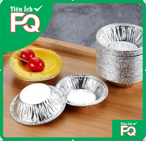 Set 100 Đế Cốc Chén Khuôn giấy bạc nướng thực phẩm, nướng bánh, nướng hàu...