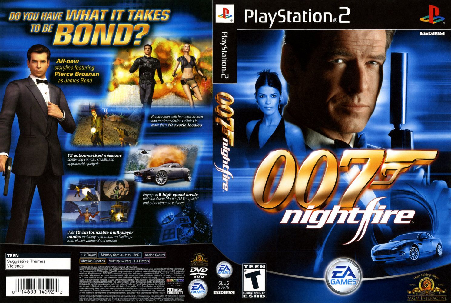 แผ่นเกมส์ PS2 007 Nightfire คุณภาพ ส่งไว ราคา  35 บาท*ส่งฟรี