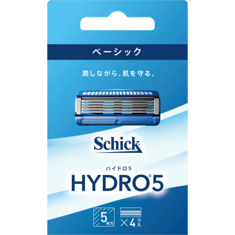 Vỉ 4 lưỡi dao cạo râu Schick Hydro 5 - Japan