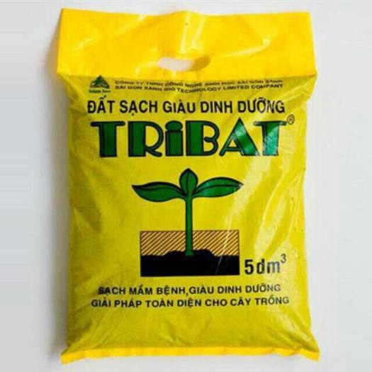 Đất sạch trồng cây tribat , đất sạch miền đông , đất vi sinh ( bao 5dm3 )