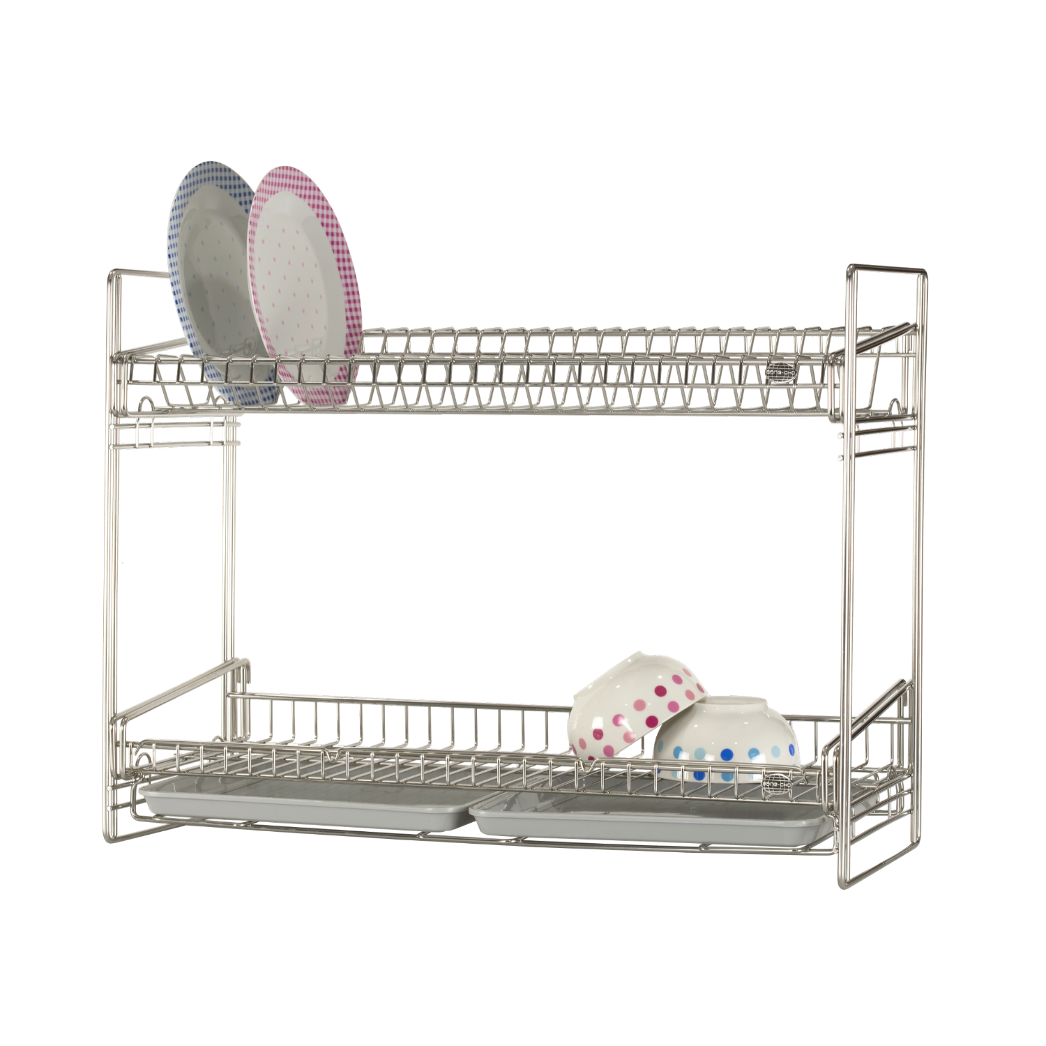 Song Cho 18.8 Stainless Steel 2-Tier Dish Rack, Table-Top (15331A1BS KD02MT)