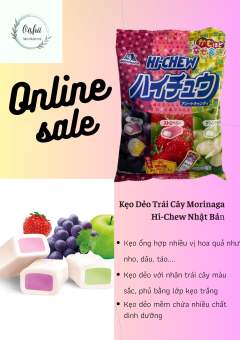 Kẹo Dẻo mềm Trái Cây cho bé Morinaga Hi-Chew Nhật Bản