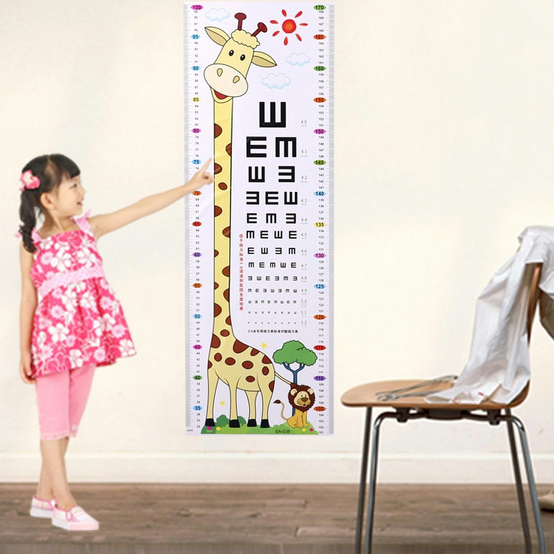 Giấy dán tường - thước đo chiều cao cho bé- dán tường đo chiều cao