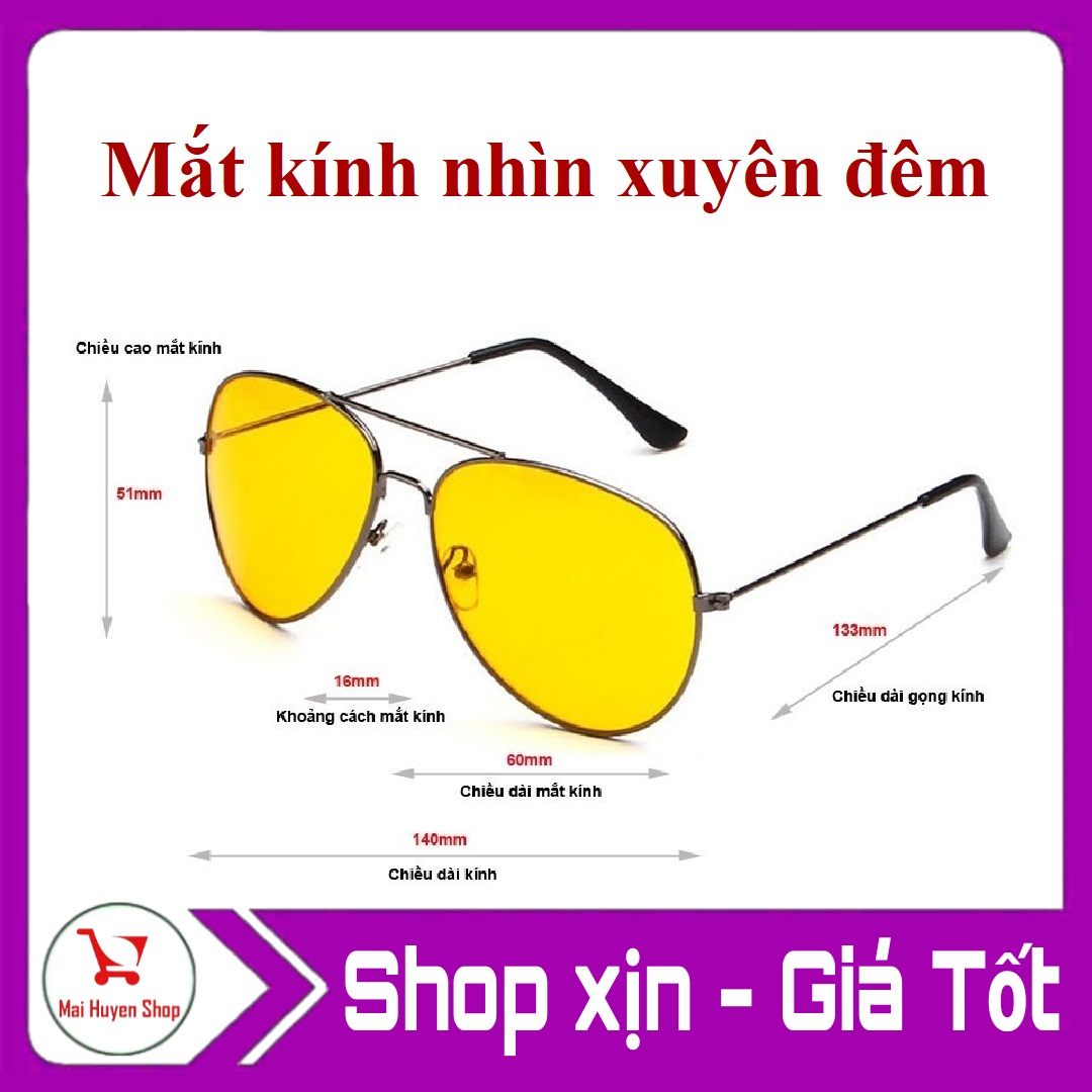 Mắt kính nhìn xuyên đêm (Vàng)