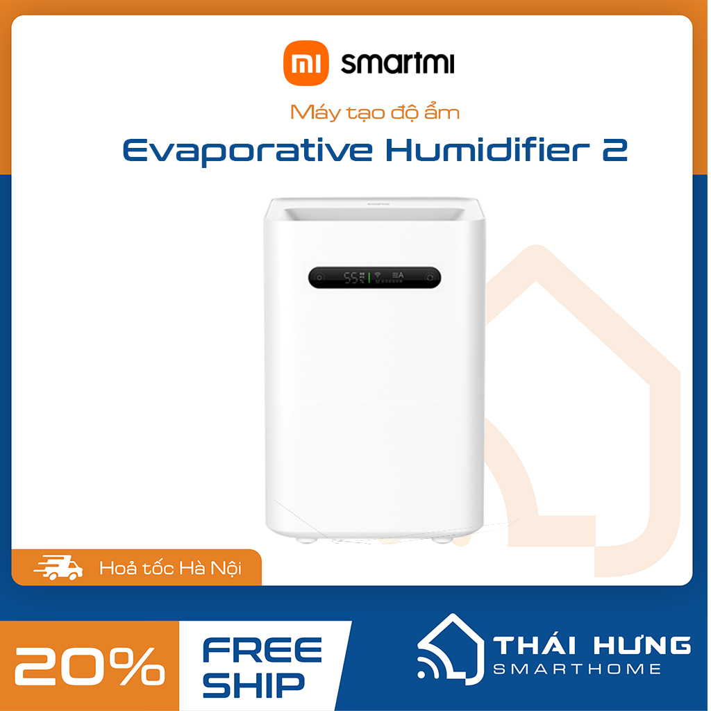 Máy tạo độ ẩm Smartmi Evaporative Humidifier 2, bản quốc tế - Hàng chính hãng