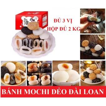 1 THÙNG 2 KG BÁNH MOCHI TRÒN ĐÀI LOAN