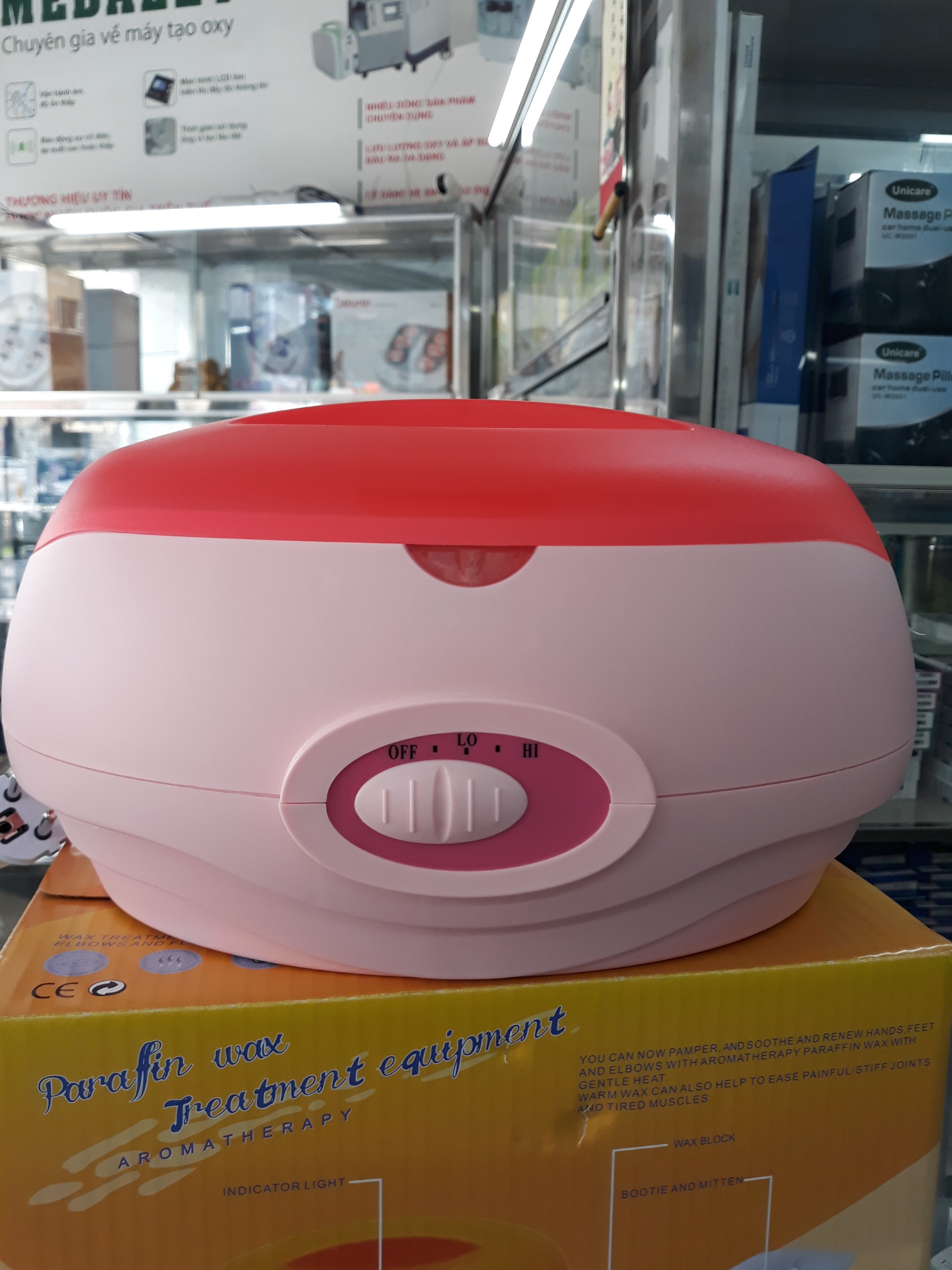 Nồi parapffin nấu sáp ngâm dưỡng da - giảm đau nhứt khớp tay chân