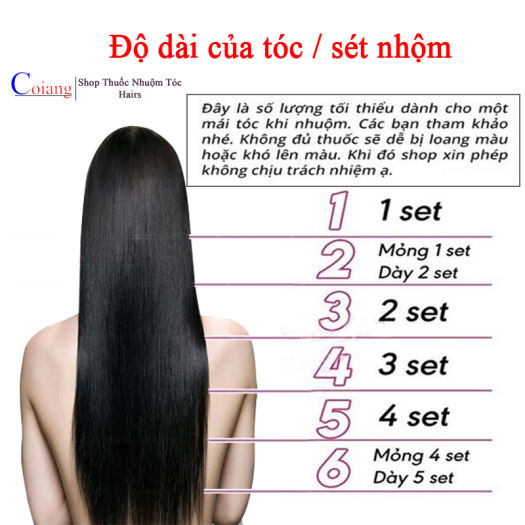 Thuốc nhuộm tóc màu TÍM TRÀ không cần thuốc tẩy tóc coiang88