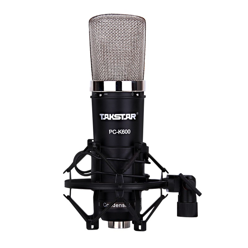 Micro thu âm condenser takstar pc-k600 - mic k600 là dòng cao cấp chạy nguồn 48v tương thích mọi sound card, micro thu âm cho phòng thu, livestream fb, youtube, bingo... online, đỉnh cao live, hàng chính hãng tốt nhât - bảo hành 12 tháng.