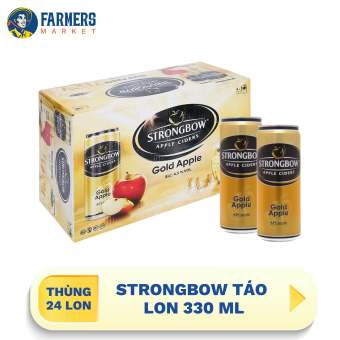 Thùng 24 Lon Strongbow táo (330 ml/Lon)
