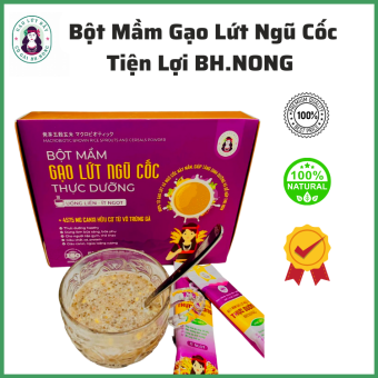 Bột Mầm Gạo Lứt Ngũ Cốc BHNONG - Bột Gạo Lứt Tiện Lợi Bữa Sáng BH.NONG (Ít Ngọt) Cung cấp dinh dưỡng healthy , thực dưỡng