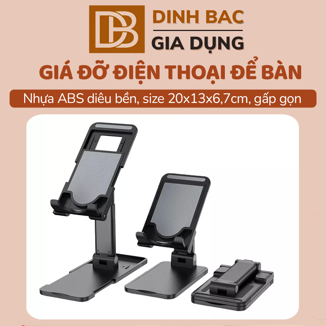 Giá đỡ điện thoại để bàn ipad điện thoại gấp gọn tiện lợi Đình Bắc Store