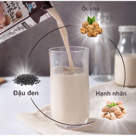 SỮA HẠT HẠNH NHÂN, ÓC CHÓ, ĐẬU ĐEN, ĐẬU NÀNH - HÀN QUỐC - KHÔNG ĐƯỜNG KÍNH -  190ml/ 1 hộp - không đường kính