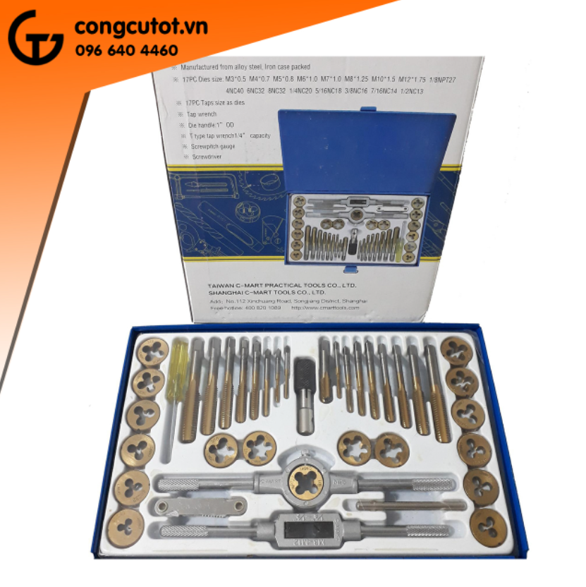 Bộ taro tạo ren c-mart 20 chi tiết a1011 và 40 chi tiết a1012