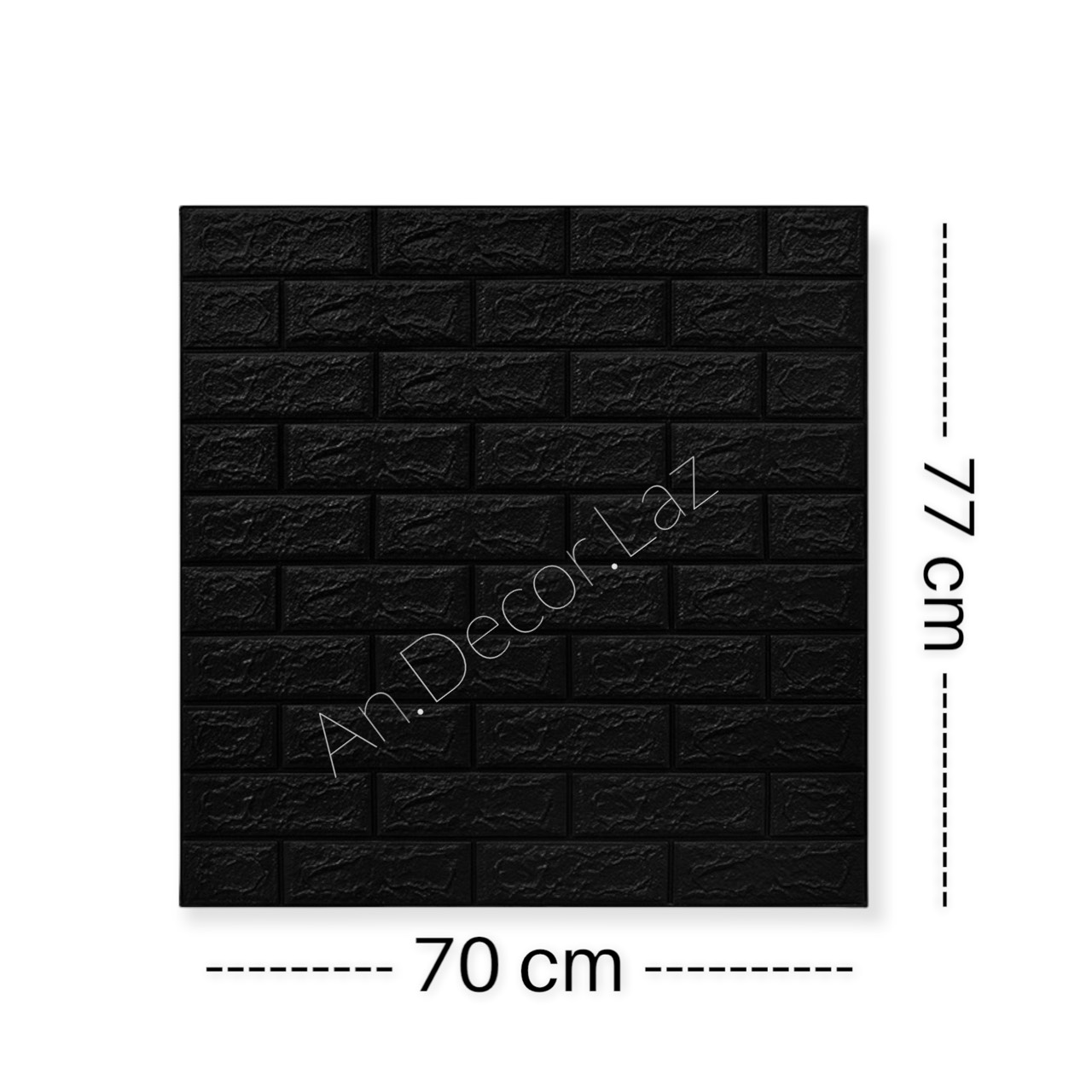 Tấm xốp dán tường giả gạch 3d, kích thước lớn 70x77 cm, có sẵn keo ở mặt sau dễ dàng thi công