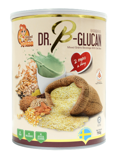 Bột ngũ cốc (sữa hạt) dinh dưỡng cao cấp Dr. B-Glucan (Phù hợp hơn cho người ăn kiêng hoặc bị tiểu đường) 750g/hộp thiếc