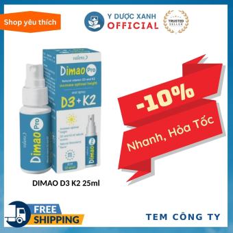 DIMAO D3 K2, 25ml, Bổ sung Vitamin D3K2 cho bé - Y Dược Xanh
