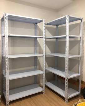 Kệ sắt v lỗ đa năng: Dài 80cm x rộng 30cm x cao 1m8 x 5 tầng