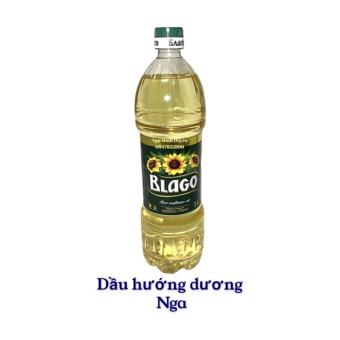 Chai dầu ăn hướng dương Nga Blago 1L