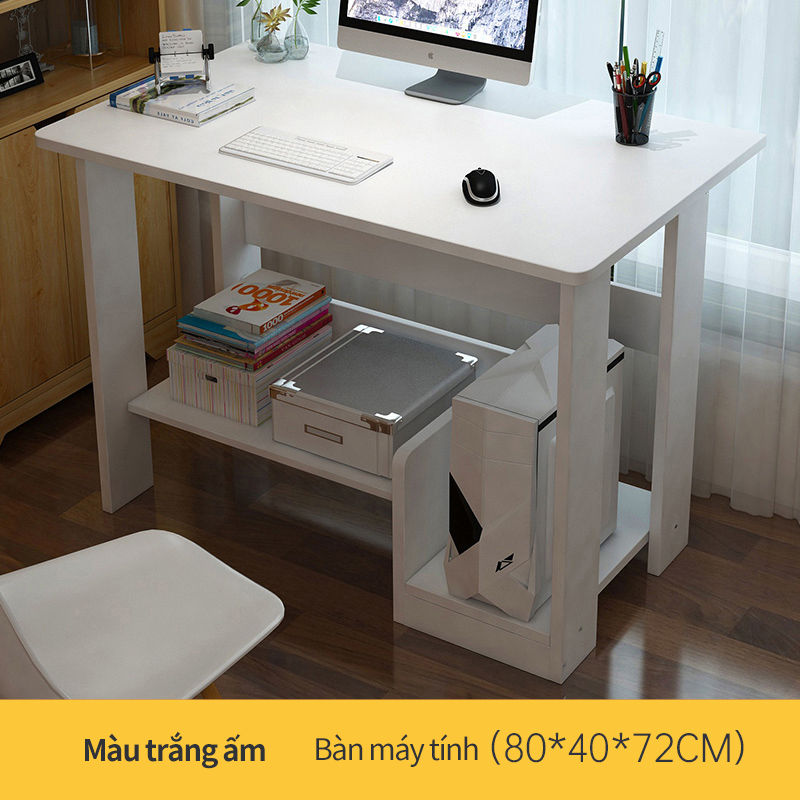 Bàn máy tính bàn học kiểu Bắc Ấu đơn giản gọn nhẹ bằng gỗ bàn học cho trẻ bàn làm việc tiện dụng