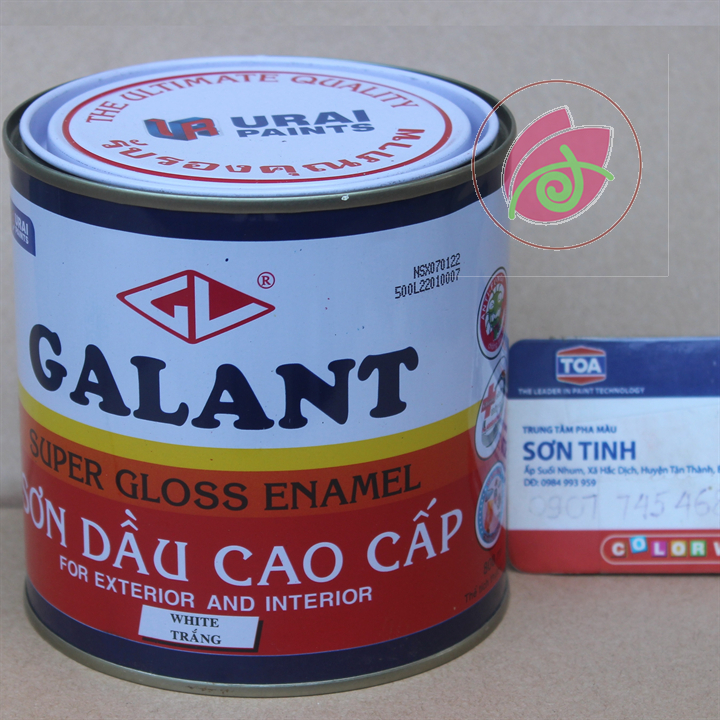 Sơn dầu galant màu trắng white 400ml 800ml