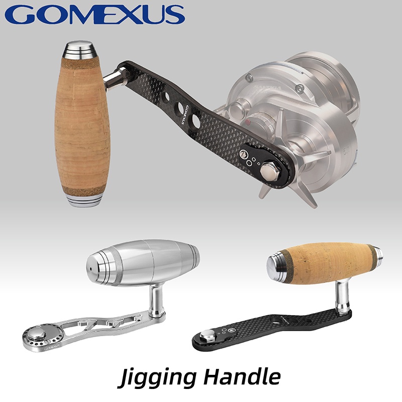 Gomexus 95-120mm Power Handle for Shimano Ocea Jigger Calcutta Conquest 300  400 Okuma Round Baitcasting Reels LM-T-Bar