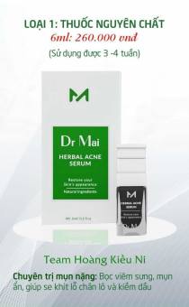 Mai thảo mộc Dr.Mai nguyên chất ( mẫu mới 6ml )