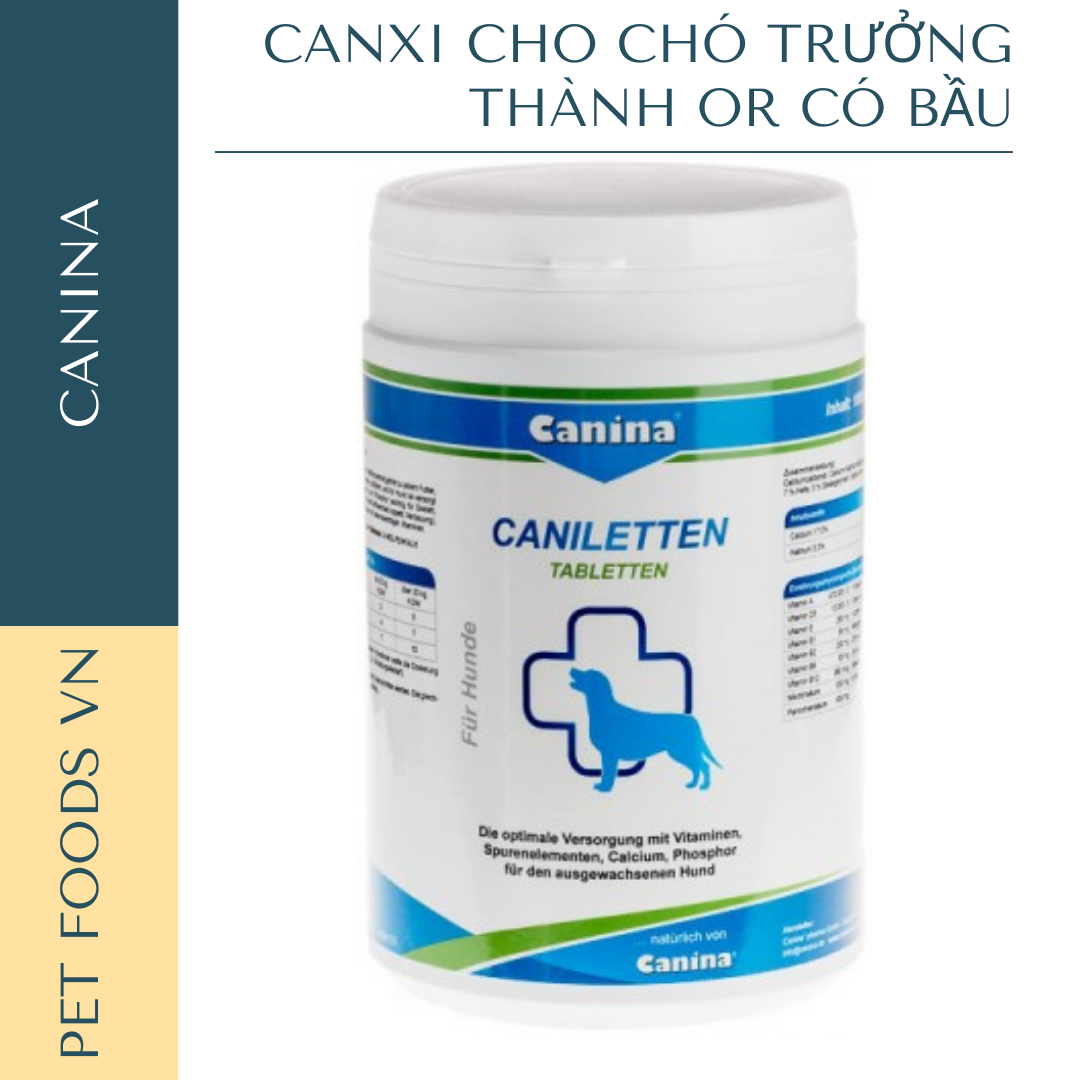 Canxi cho Chó Trưởng Thành và Chó Bầu CANINA CANILETTEN dạng viên