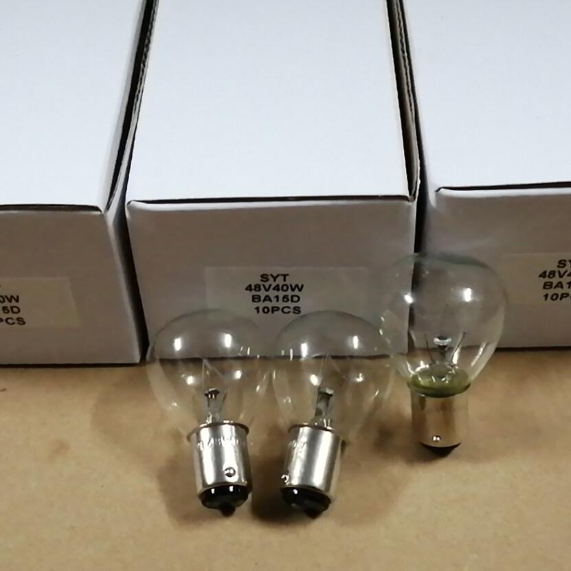 10 cái/hộp Ba15d 48V 56V 40W Bóng đèn Đèn hiệu đèn hiệu bóng đèn Đèn cảnh báo cho Nhật Bản TOYOTA TC