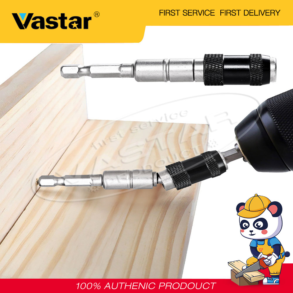 Vastar Từ Vít Khoan Bit Có Thể Điều Chỉnh Từ Xoay Đầu Giữ 1/4 "Hex Shank Tuốc Nơ Vít Điện Mở Rộng Bộ Điều Hợp