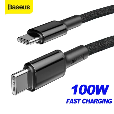 Baseus 100W USB C to Type C Cable for Xiaomi 10 Samsung S20 5A PD4.0 QC3.0 Fast Charging Cable for MacBook Pro iPad USB C Data Wire Cable (1)