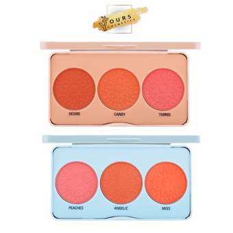 Phấn Má Hồng Odbo Không Nhũ 3 Ô Enjoy Blusher OD1-103 - Bảng Phấn Má Hồng Không Nhũ 3 Ô Odbo Enjoy Blusher