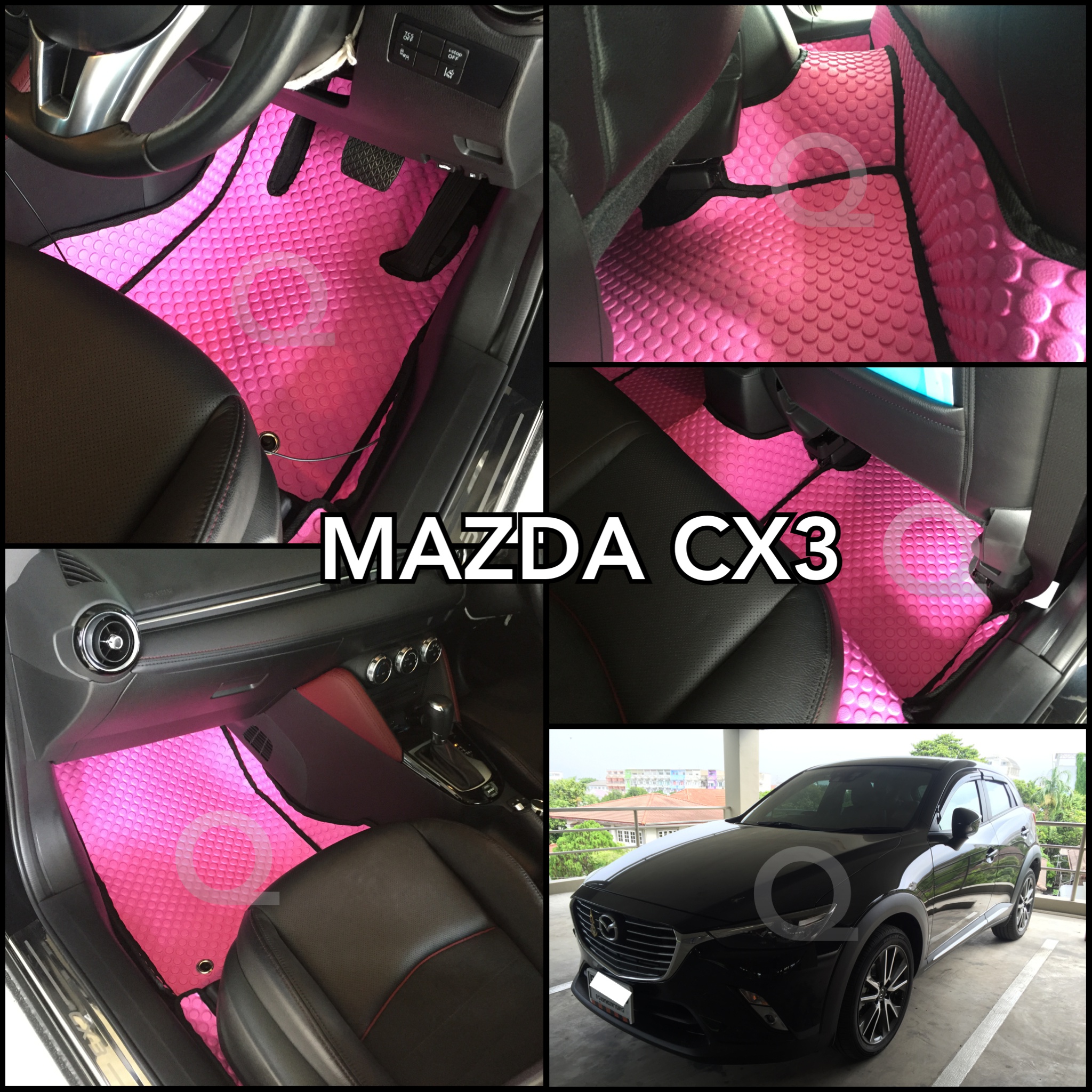 พรมกระดุม Mazda CX-3 ตรงรุ่น แท้ เข้ารูป ปูเต็มภายใน ราคา 999 บาท*ส่งฟรี