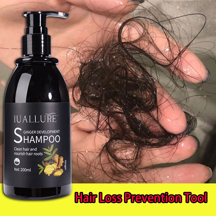 Gambar ?In stock?Ginger shampoo hair growth shampoo anti hair loss 200ml Anti itch dandruff oil control hair care ginger shampoo Ginger shampoo for hair growth and anti dandruff shampoo anti hair loss shampoo oil control thickening hair shampoo anti hair loss ha