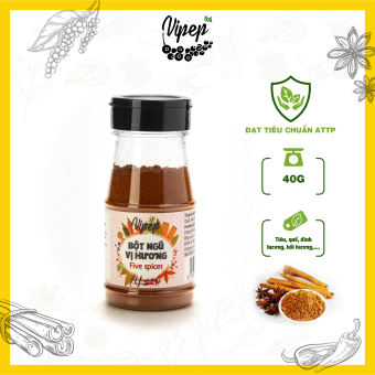Bột ngũ vị hương Vipep 40g (hoa tiêu, đinh hương, quế, hoa hồi, hạt thì là)  - gia vị tẩm ướp thượng hạng