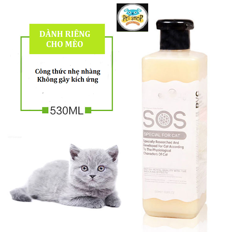 Sữa tắm sos 530ml dành cho mèo
