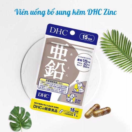 Viên kẽm DHC Nhật Bản zinc giúp ăn ngon miệng, kiểm soát nhờn giảm mụn, dưỡng tóc và móng khỏe, hỗ trợ sinh lý nam