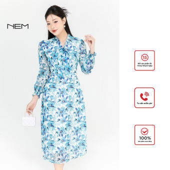 Đầm công sở NEM Fashion tay dài D40972