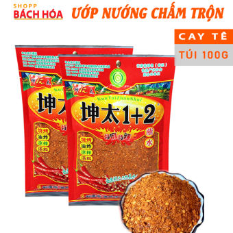 Bột ớt siêu cay 1+2, gia vị bột ớt trộn cay tê Trung Quốc sử dụng cho ướp, nướng, chấm - túi 40g/ 100g