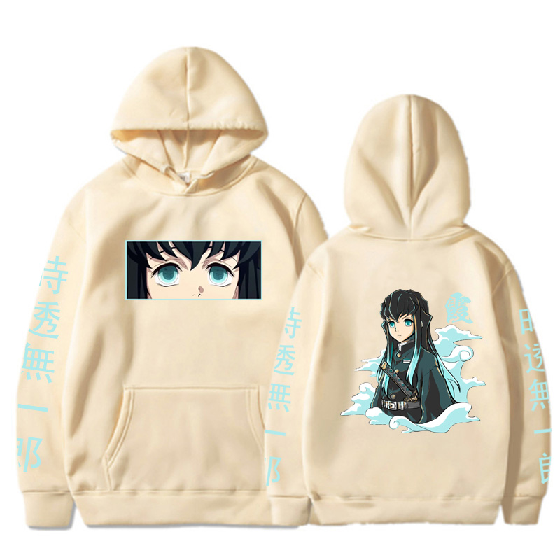 Áo Hoodie Thanh Gươm Diệt Quỷ Áo Hoodie In Hình Anime Tokitou Muichirou Áo Chui Đầu Phong Cách Anime